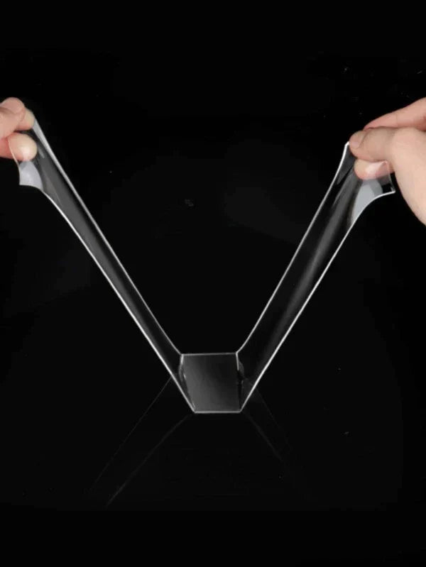 Reusable transparent mounting tape no trace home fix