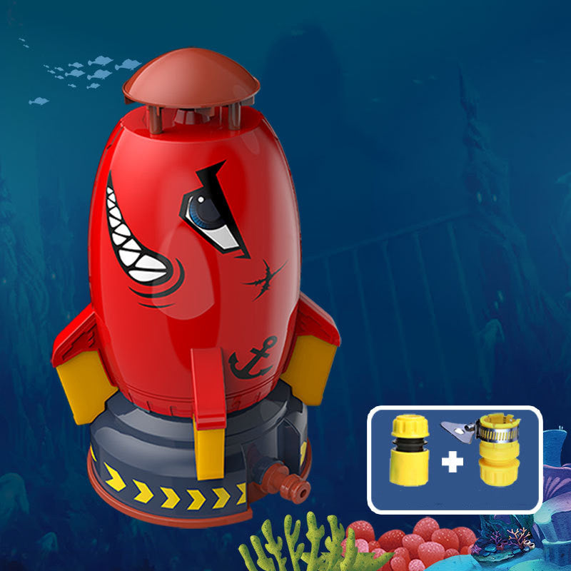 Water rocket sprinkler outdoor summer garden toy kids UK