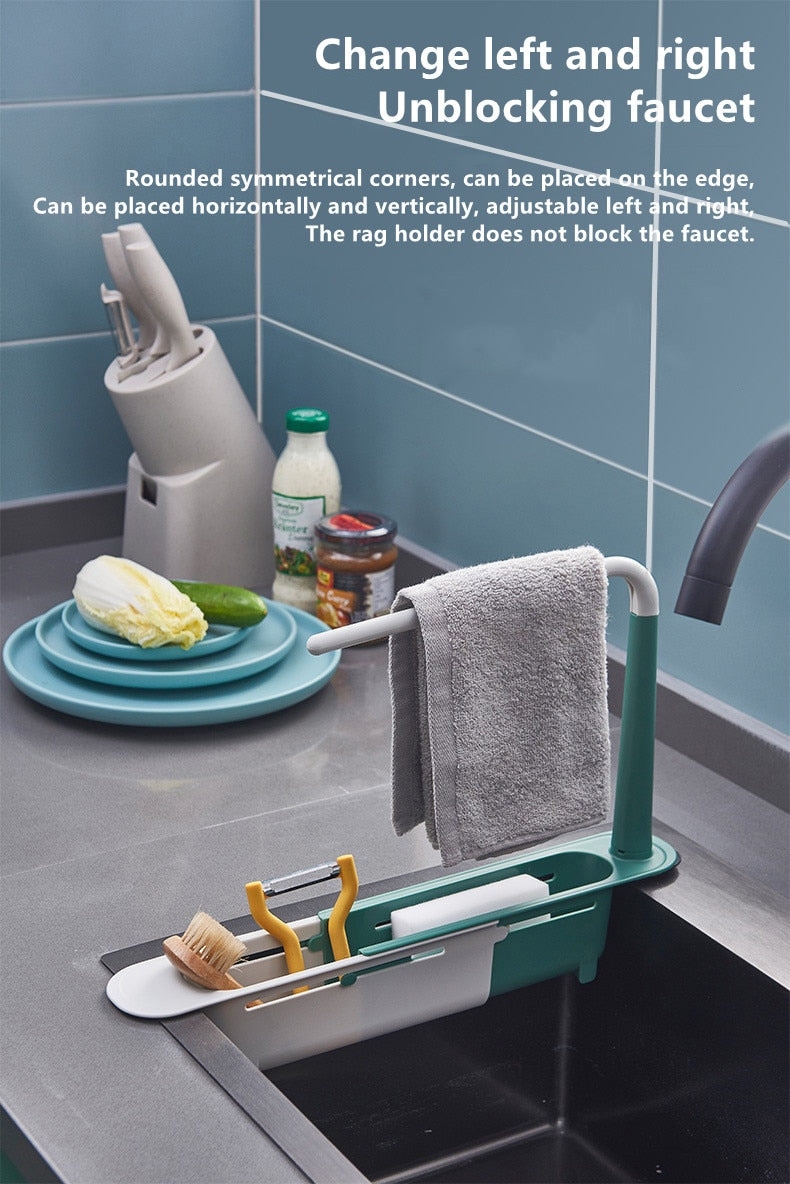Kitchen sink organiser rack adjustable telescopic UK viral