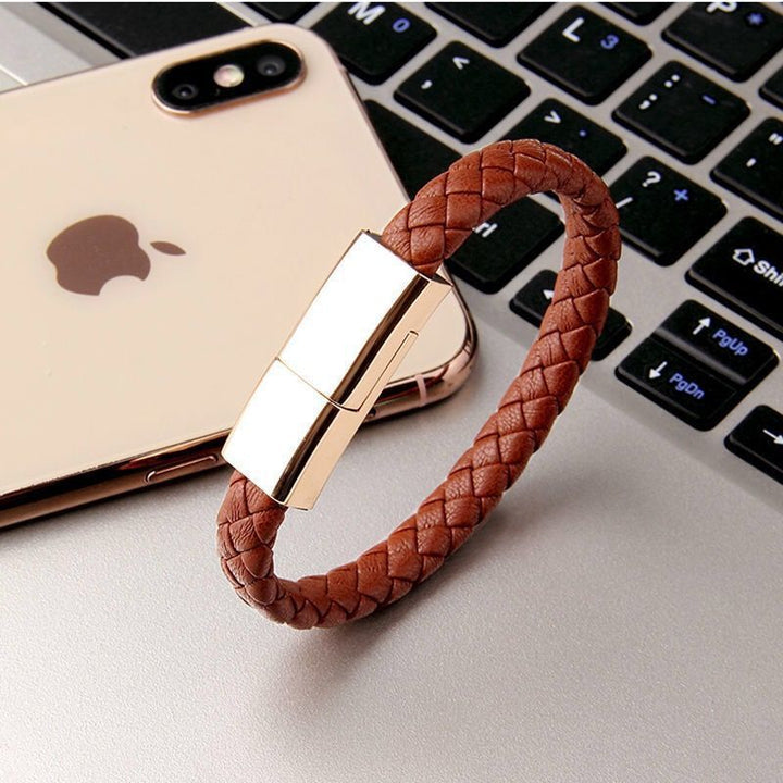 Wearable charging cable bracelet portable tech gadget