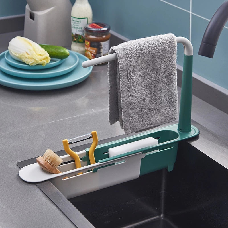 Trend Sector telescopic sink rack adjustable kitchen organiser UK