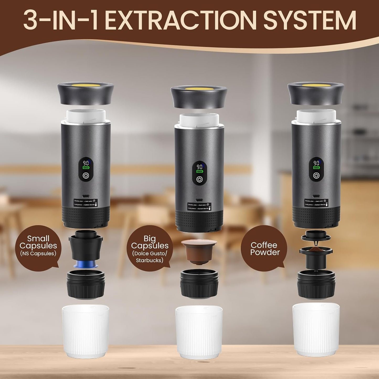 DENOKIN portable espresso — view 2