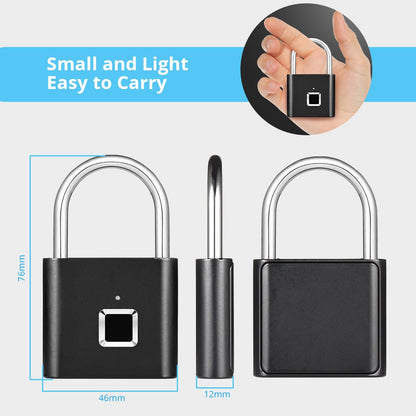 Keyless fingerprint padlock trending security gadget Trend Sector