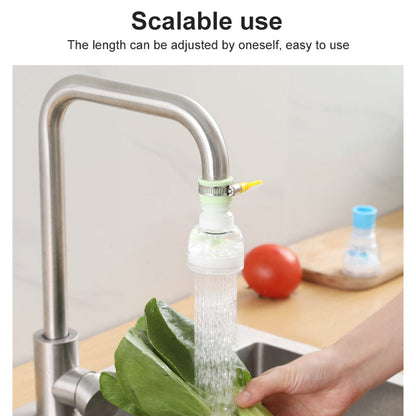 Kitchen sink faucet filter extender flexible head