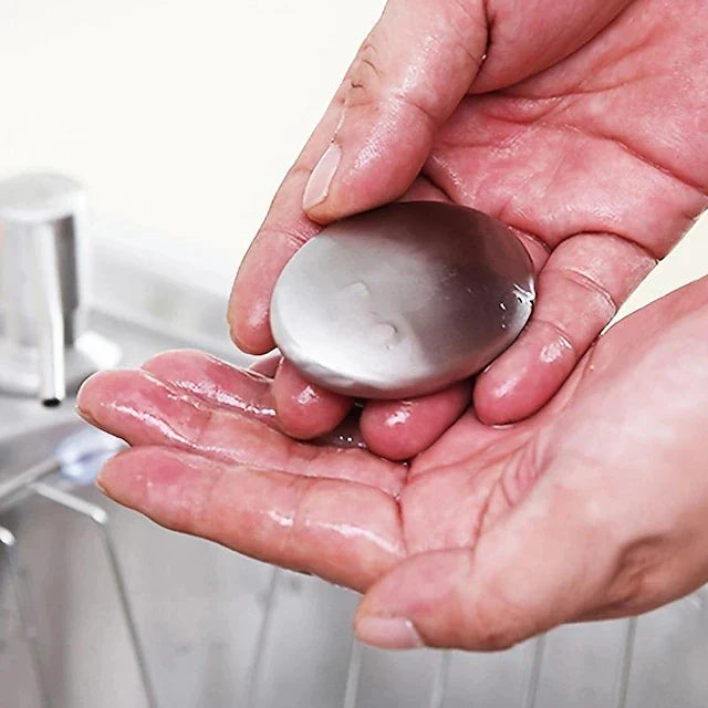 Metal soap bar stainless steel odour remover garlic fish smell